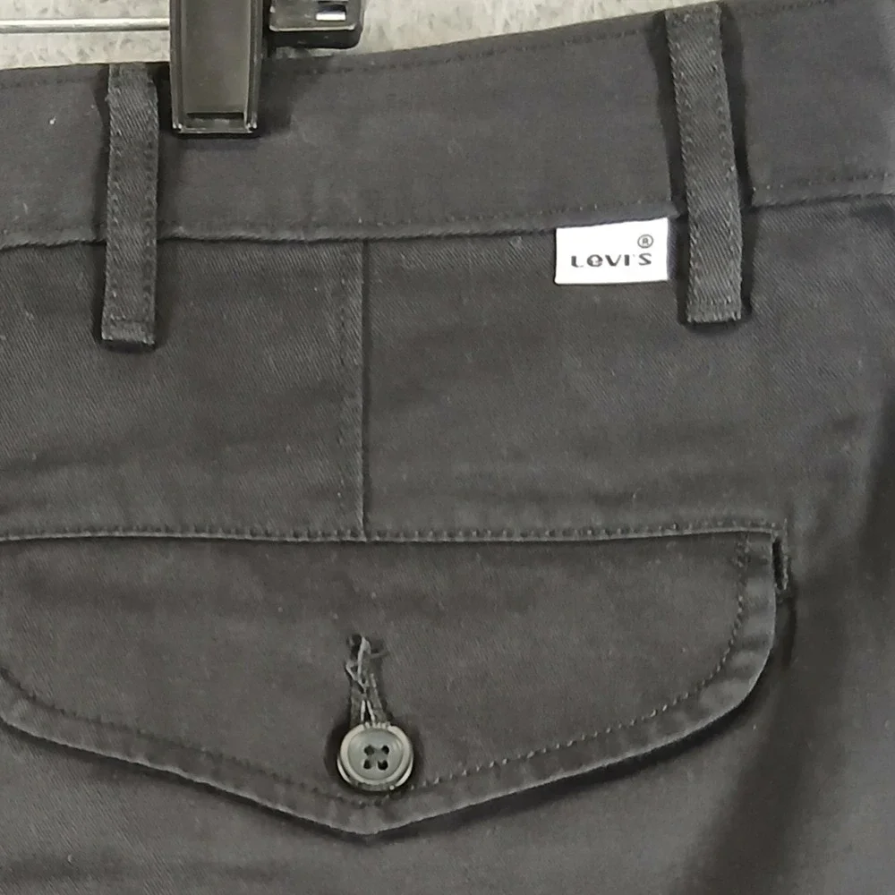 Levi's Big & Tall Cotton Cargo Shorts Black Size 42 100% Cotton EUC‎
